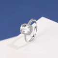 Ready to Ship High End 925 Sterling Silver Ring Engagement Adjustable Ring